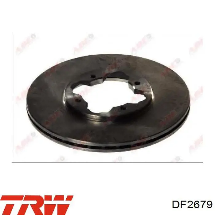 Disco de freno DF2679 TRW