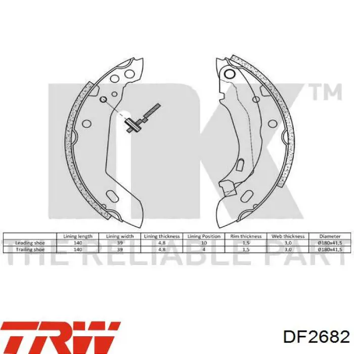 Comprar DF2682 TRW Freno de disco delantero
