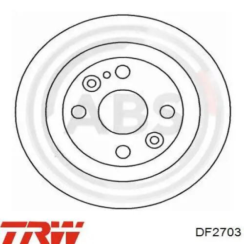 Disco de freno trasero Mazda 323 BG