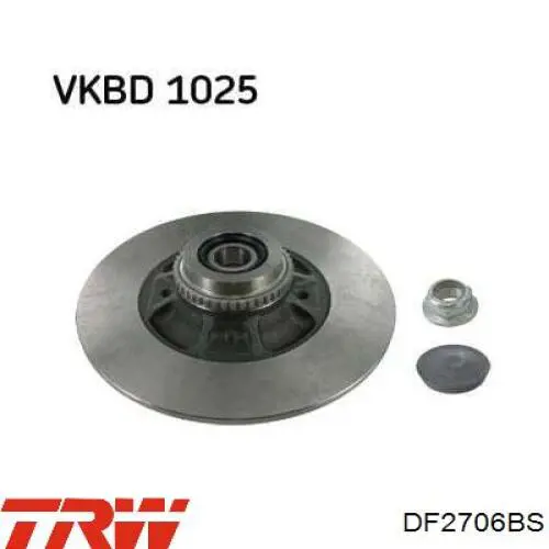 DDF15151 Ferodo disco de freno trasero