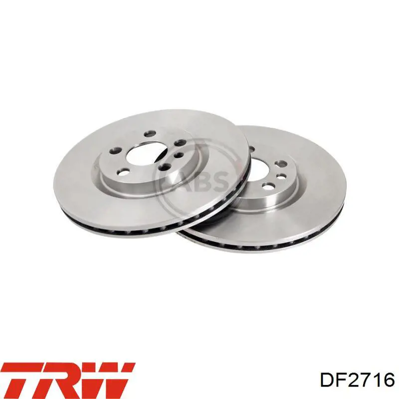 Disco de freno DF2716 TRW