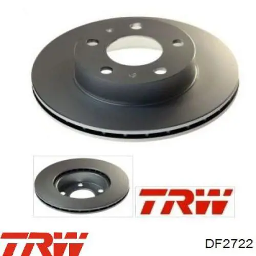Disco de freno delantero TRW DF2722