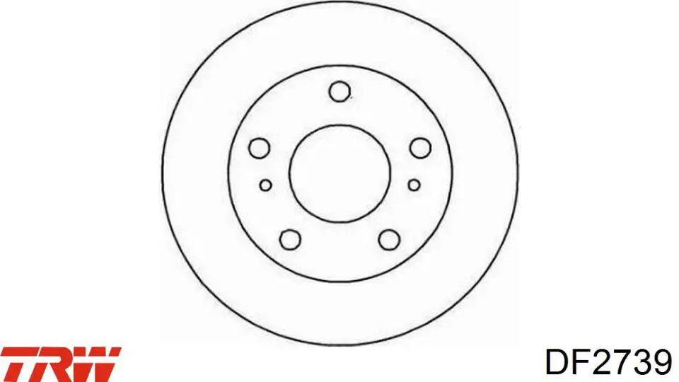Comprar DF2739 TRW Freno de disco delantero