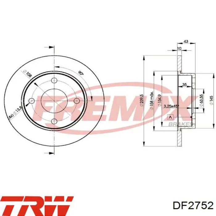 Disque De Frein Arrière Pour Iveco Daily - Diamètre 289mm, Lot De 2 Pièces, Compatible Nombreux Modèles