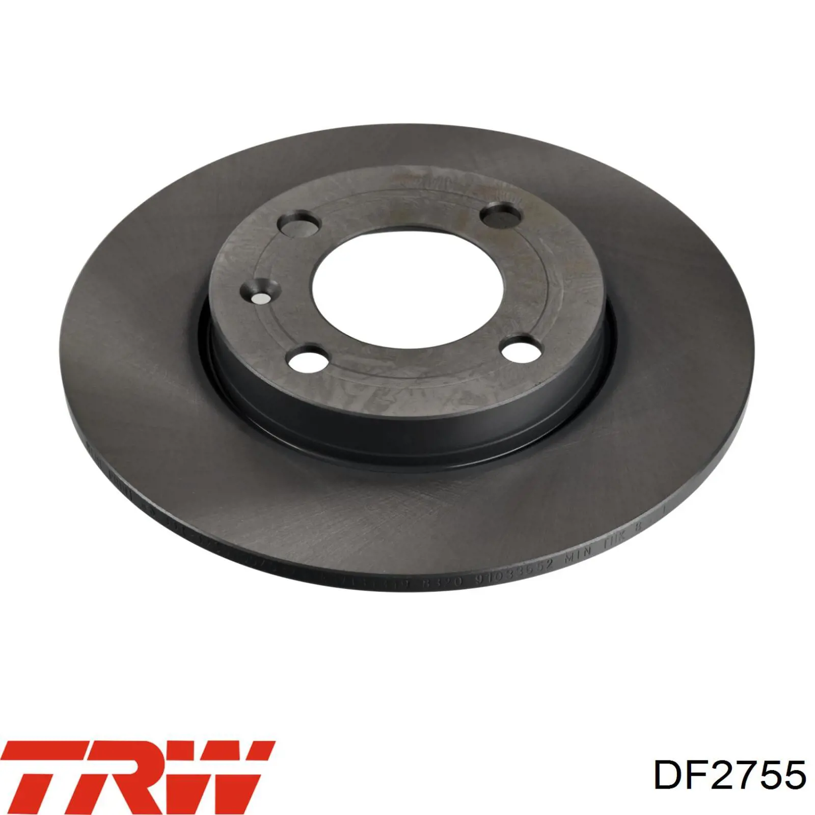 Disco de freno DF2755 TRW