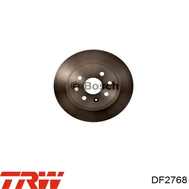 Disco de freno trasero DF2768 TRW
