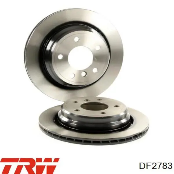 Disco de freno trasero DF2783 TRW