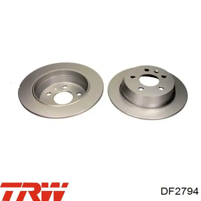Comprar DF2794 TRW Disco de freno trasero
