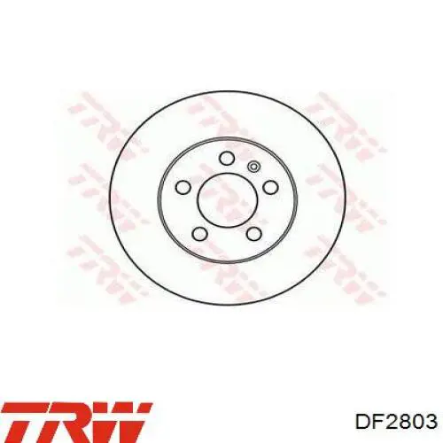 DF2803 TRW disco de freno delantero