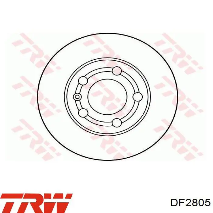 Frenos traseros TRW DF2805
