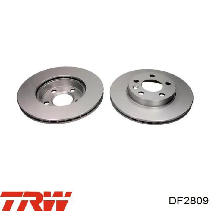 Disco de freno delantero TRW DF2809