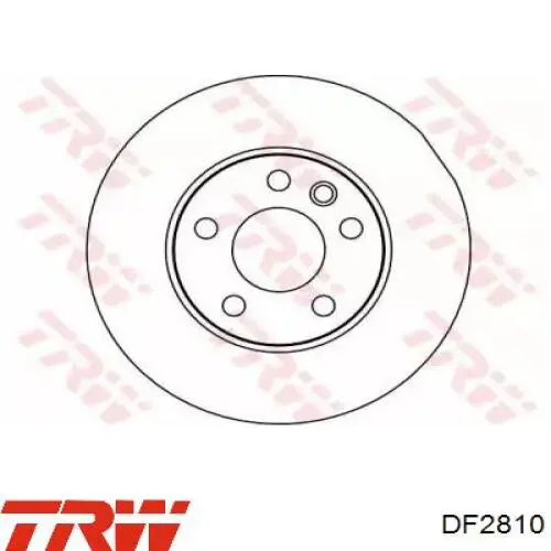 DF2810 TRW disco de freno delantero