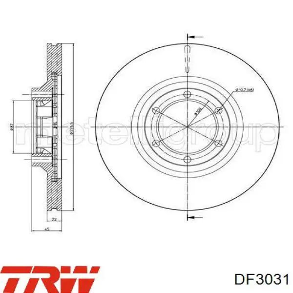 Comprar DI520C Japan Parts Freno de disco delantero