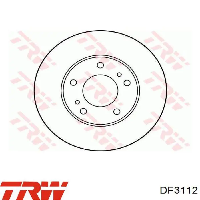 DF3112 TRW disco de freno delantero