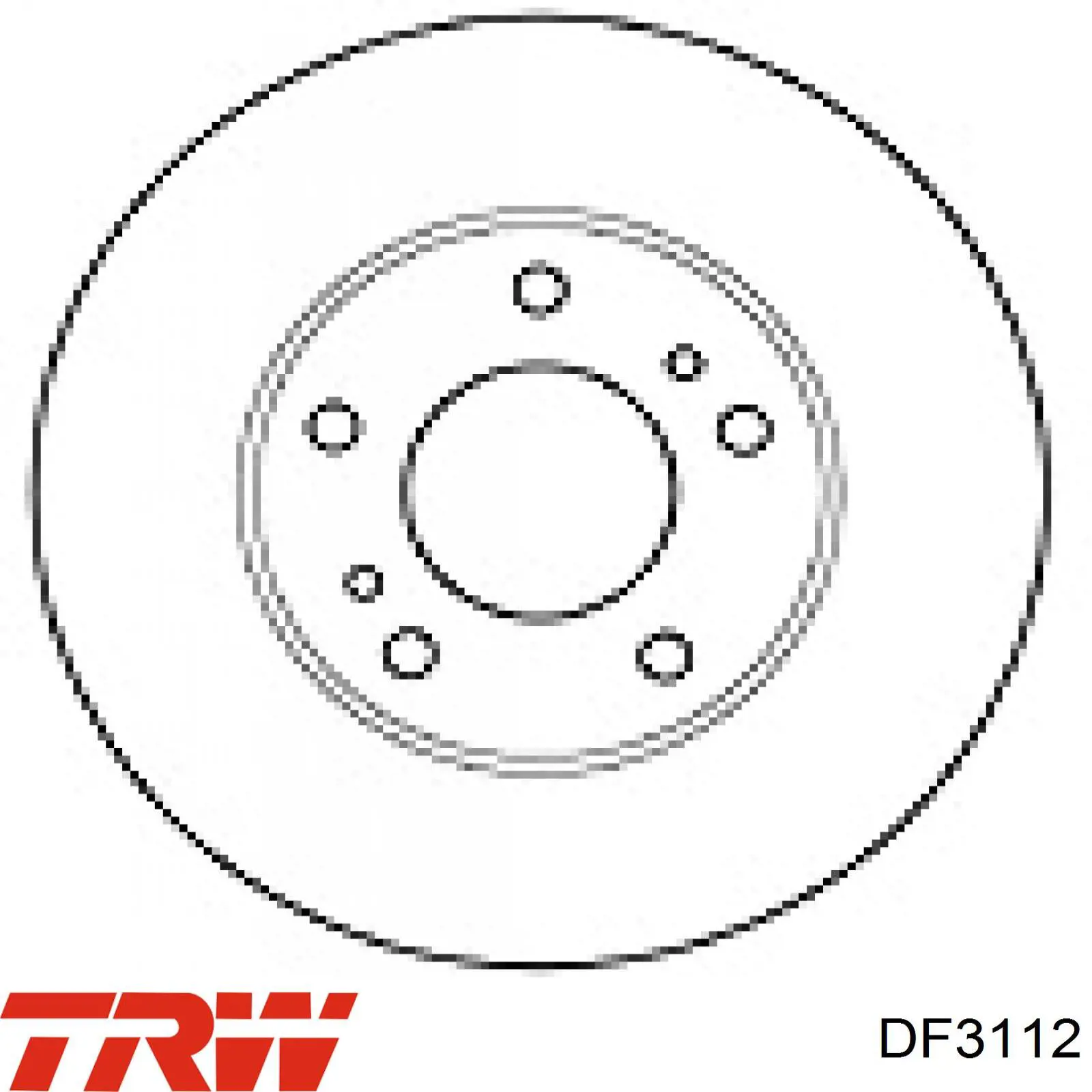 Comprar DF3112 TRW Freno de disco delantero
