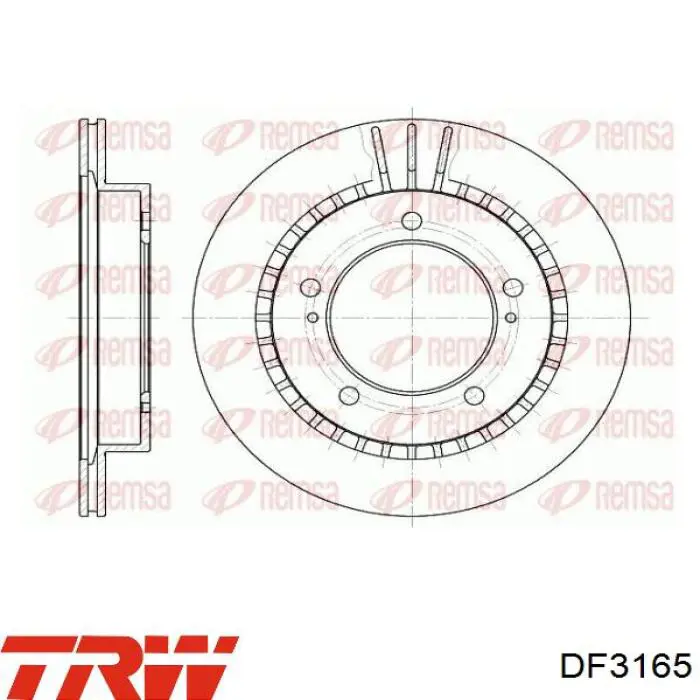 Comprar DF3165 TRW Freno de disco delantero
