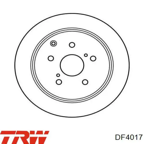 DF4017 TRW disco de freno trasero