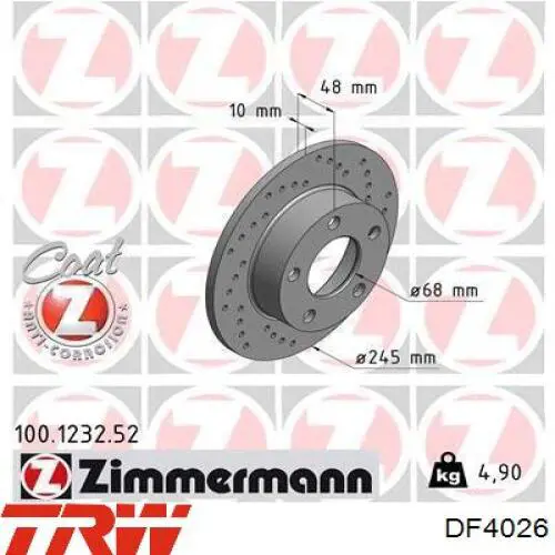 Comprar 47861 Mapco Disco de freno trasero