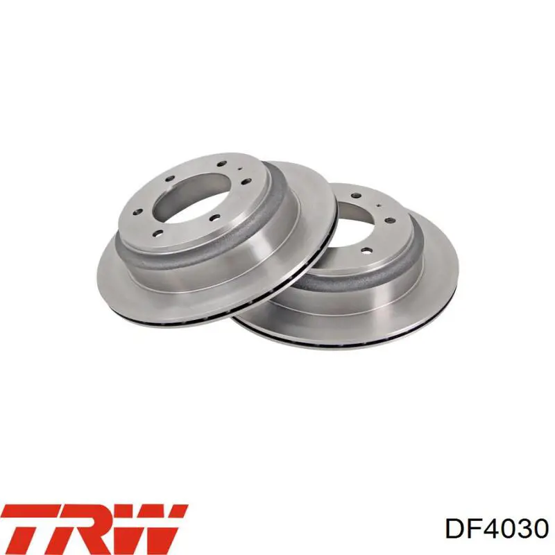 Disco de freno trasero DF4030 TRW