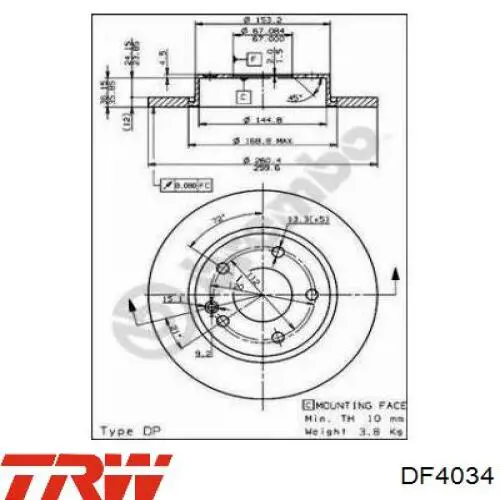 DF4034 TRW Discos