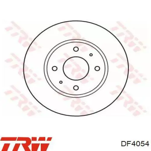Frenos delanteros TRW DF4054 precio, desde 33,29 EUR