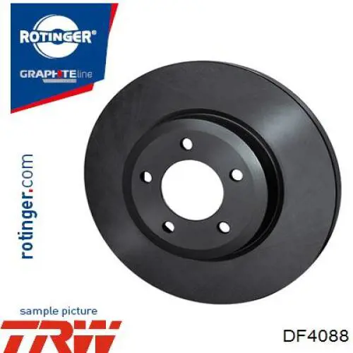 Comprar DF4088 TRW Disco de freno trasero
