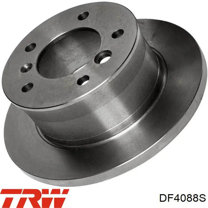 Disco de freno trasero DF4088S TRW