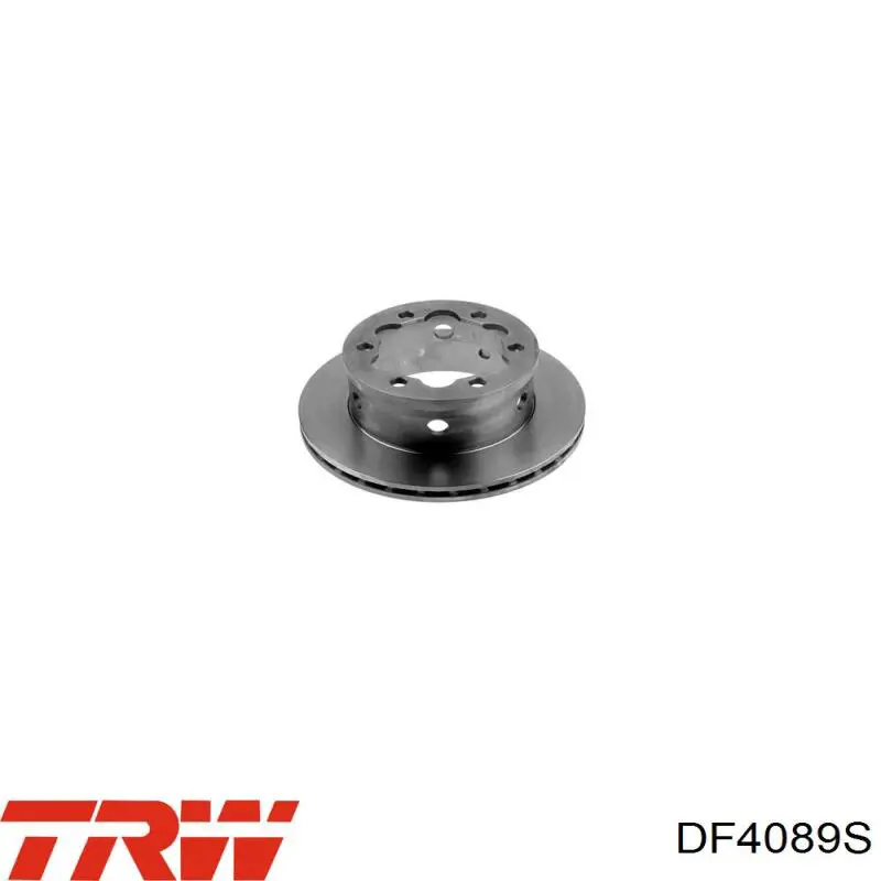 Disco de freno trasero DF4089S TRW