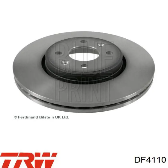 DF4110 TRW disco de freno delantero