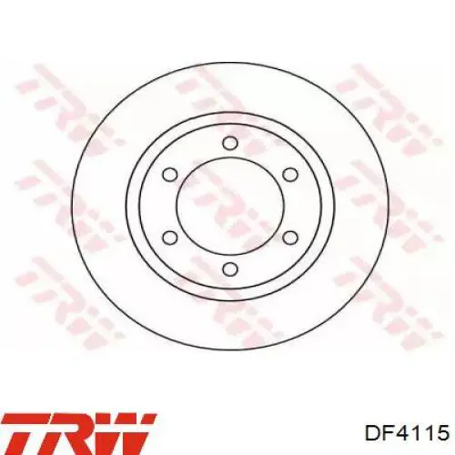 Disco de freno DF4115 TRW