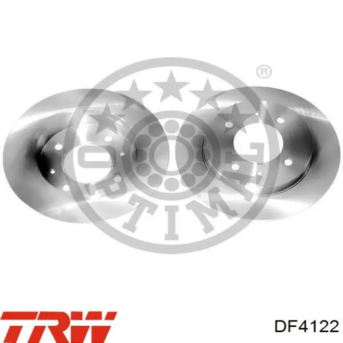 Comprar DF4122 TRW Disco de freno trasero