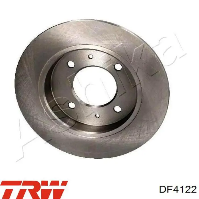 Disco de freno trasero DF4122 TRW
