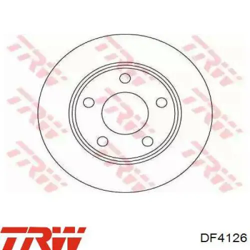 Disco de freno trasero TRW DF4126 precio, desde 23,05 EUR
