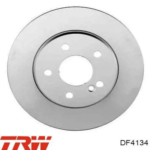 Disco de freno trasero DF4134 TRW