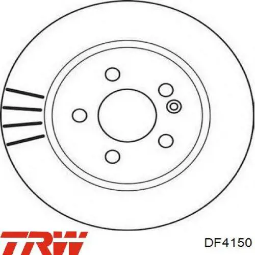Disco de freno delantero TRW DF4150