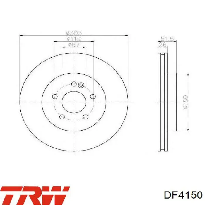 DF4150 TRW Discos