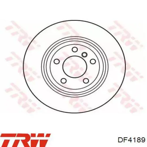 DF4189 TRW disco de freno trasero