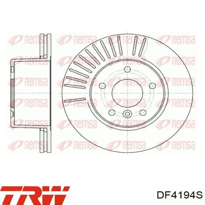 Comprar DF4194S TRW Freno de disco delantero