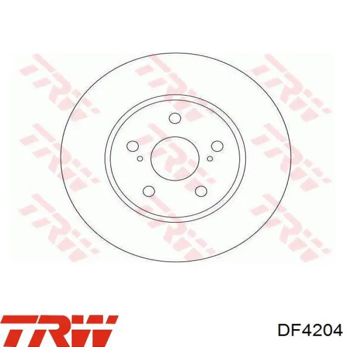 DF4204 TRW freno de disco delantero