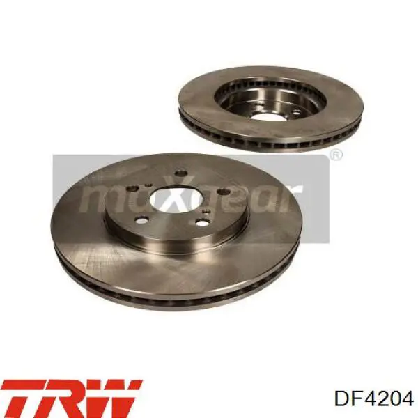 Disco de freno DF4204 TRW