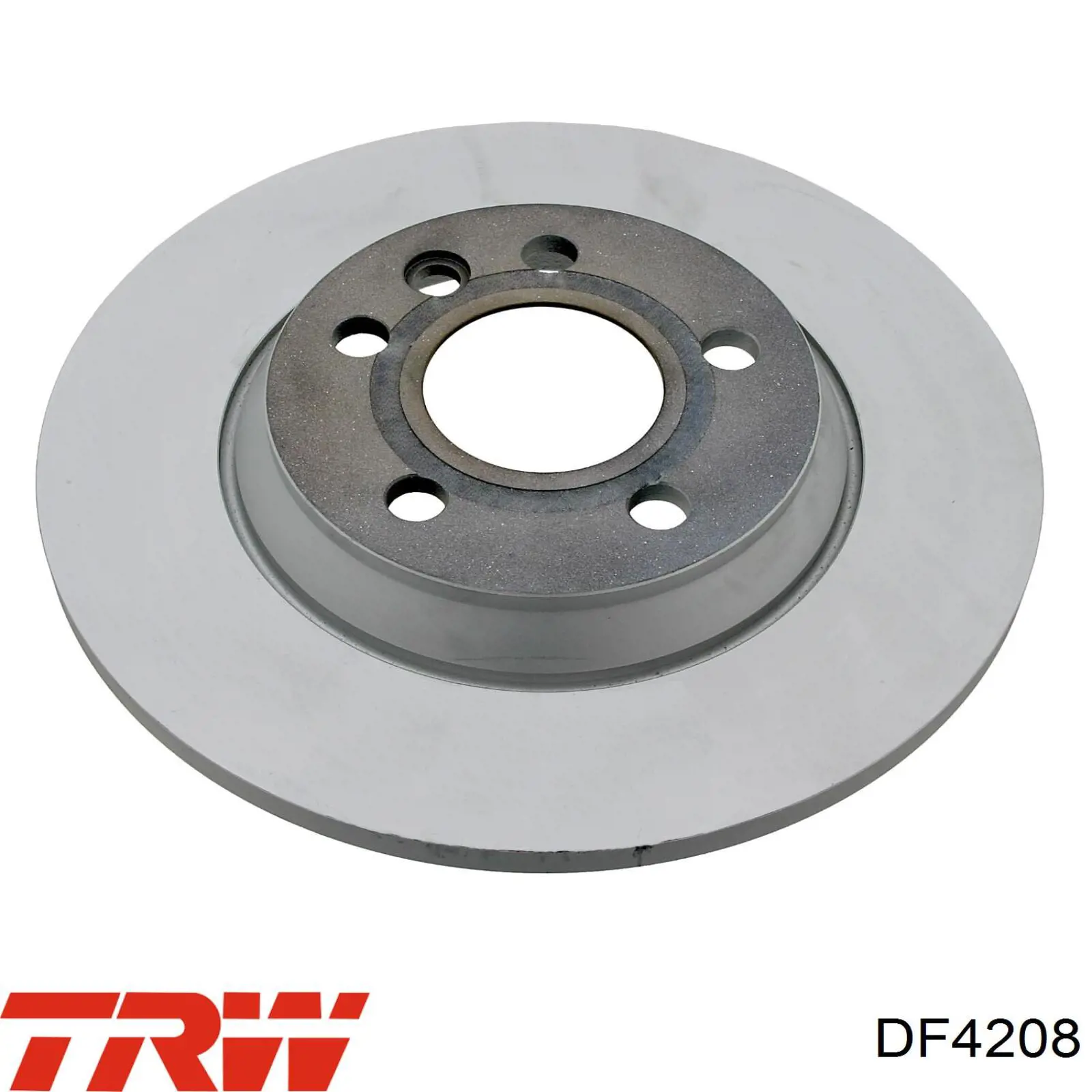 Disco de freno trasero DF4208 TRW