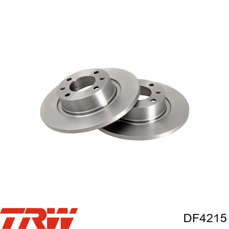 Disco de freno trasero DF4215 TRW