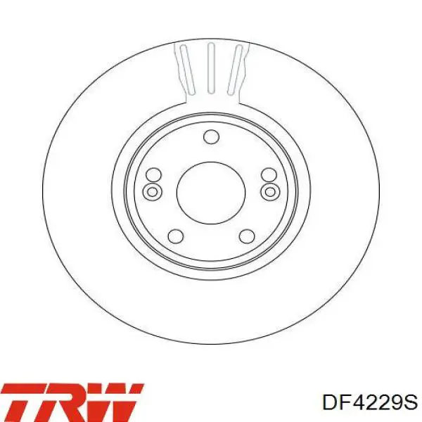 Comprar DF4229S TRW Freno de disco delantero