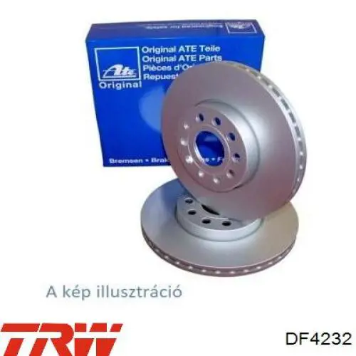Disco de freno DF4232 TRW