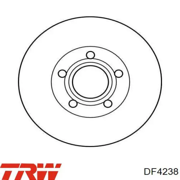 Comprar DF4238 TRW Freno de disco delantero