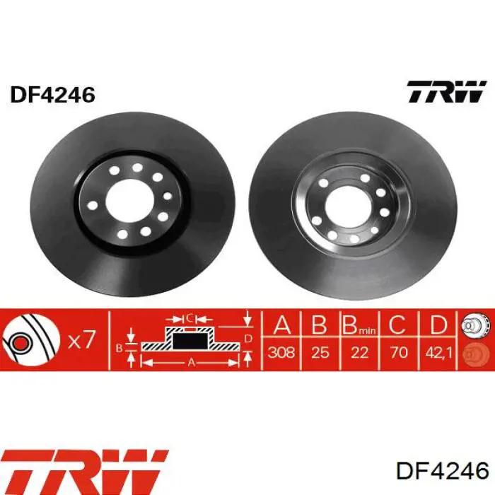Disco de freno 9936911 Brembo