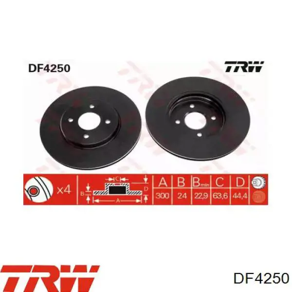 Disco de freno DDF1195C Ferodo