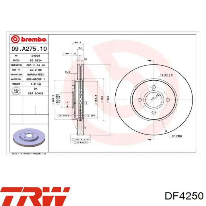 Comprar DDF1195C Ferodo Freno de disco delantero