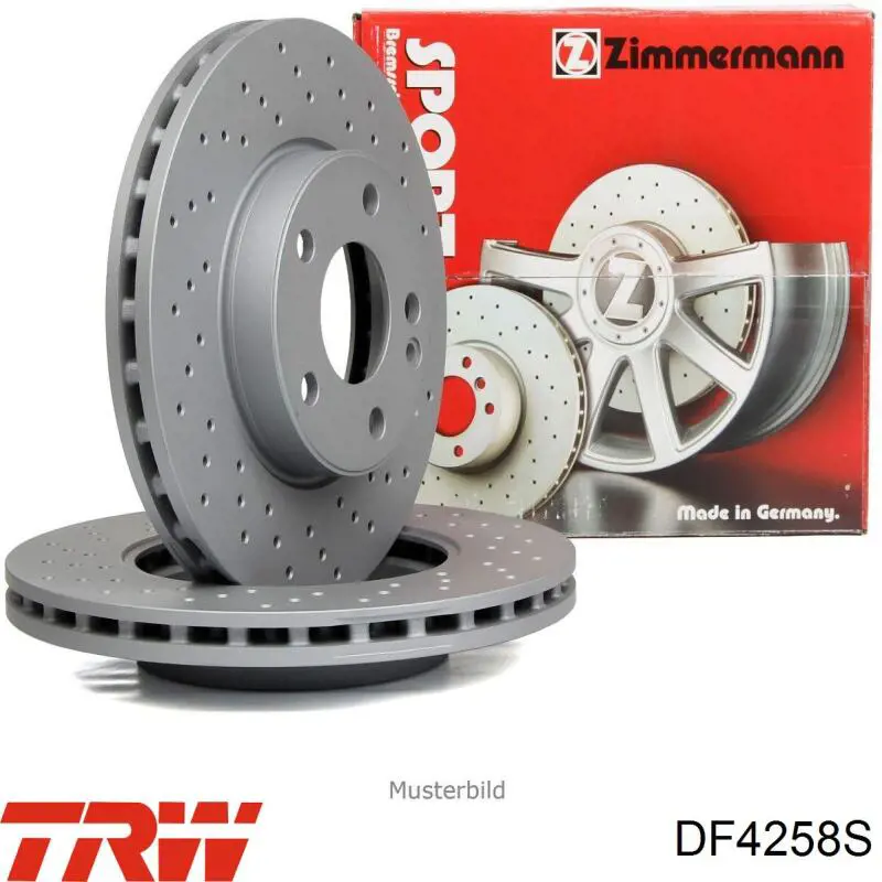 Disco de freno delantero TRW DF4258S