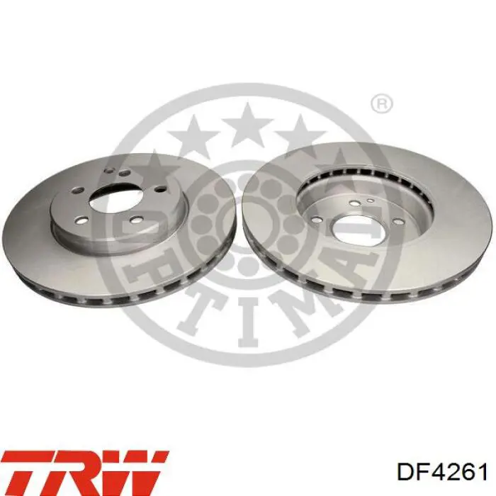 Disco de freno DF4261 TRW